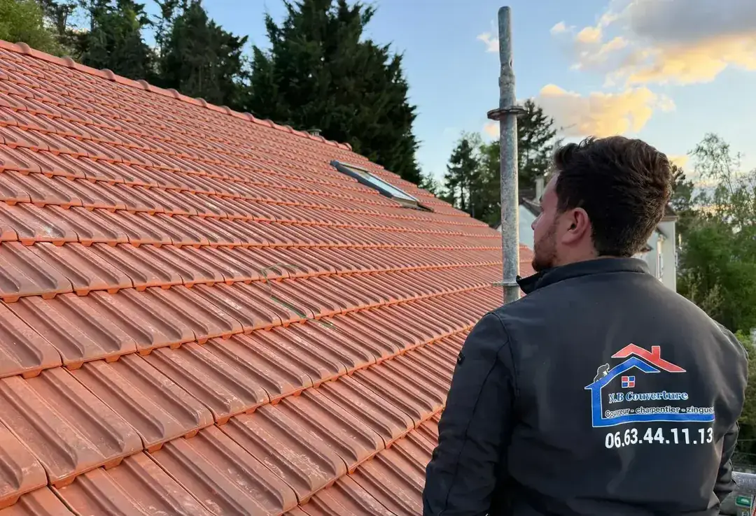 Chantier de toiture dans l’Aube